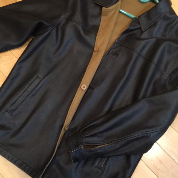 Reversible leather jacket - Picture 2 of 5